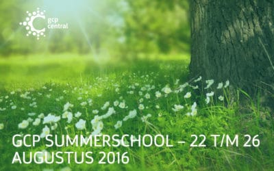 GCP Summer school – 22 to 26 August 2016