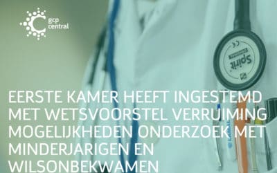 Eerste Kamer heeft ingestemd met wetsvoorstel verruiming mogelijkheden onderzoek met minderjarigen en wilsonbekwamen
